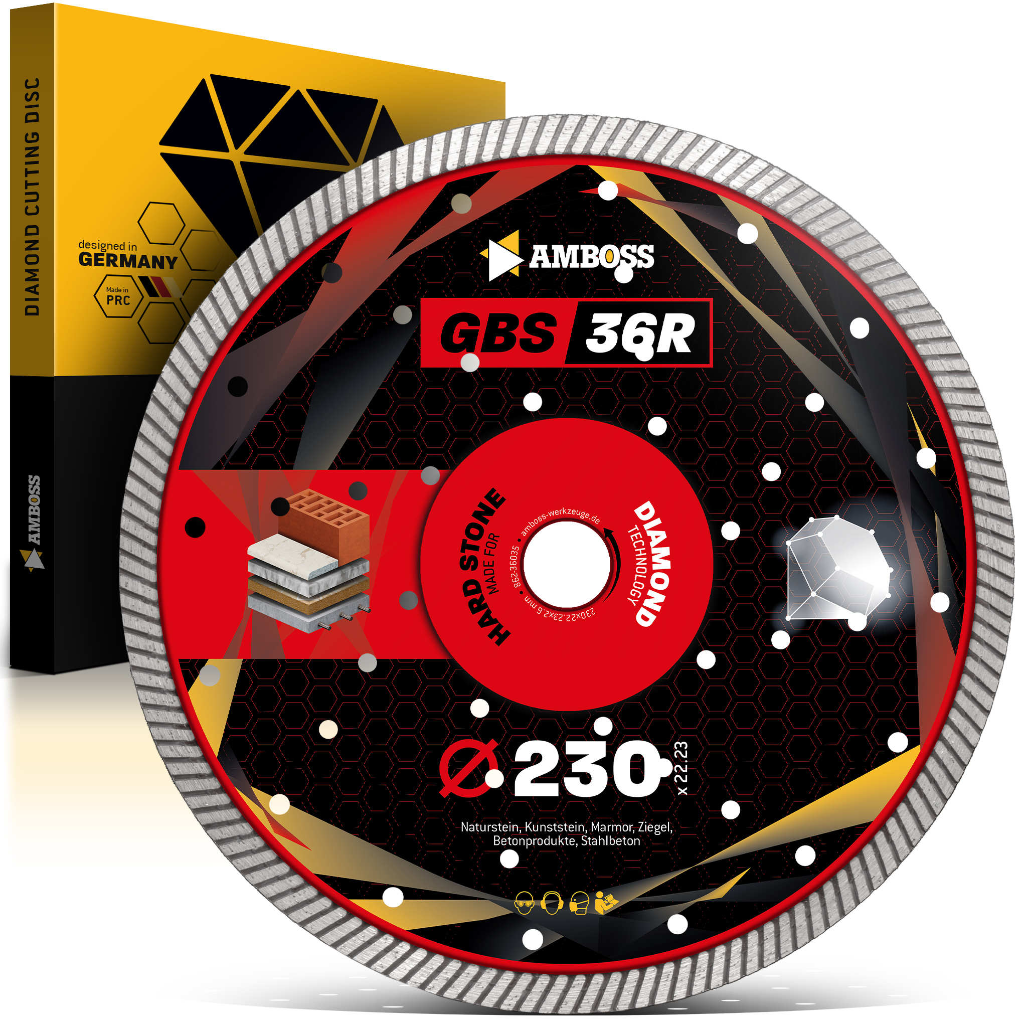 Amboss GBS 36R Diamant Trennscheibe - 230 x 2.6 x 22.2