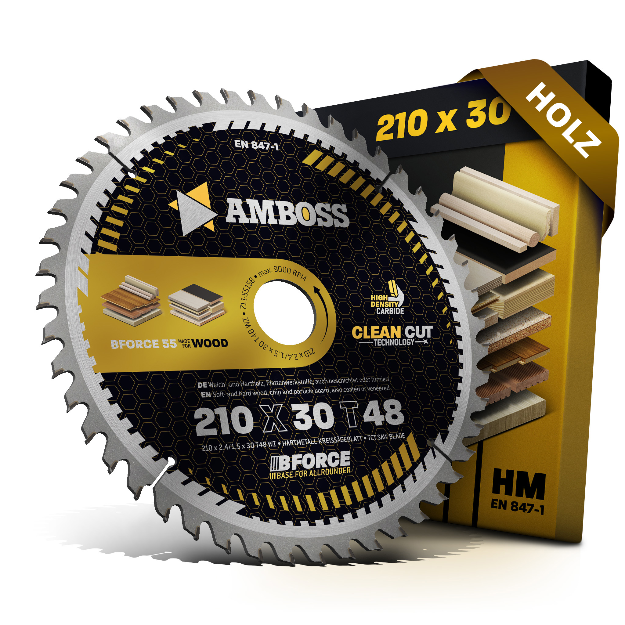 HM Kreissägeblatt - 210 x 2.4/1.5 x 30 Z48 WZ HM Kreissägeblatt - 210 x 2.4/1.5 x 30 Z48 WZ