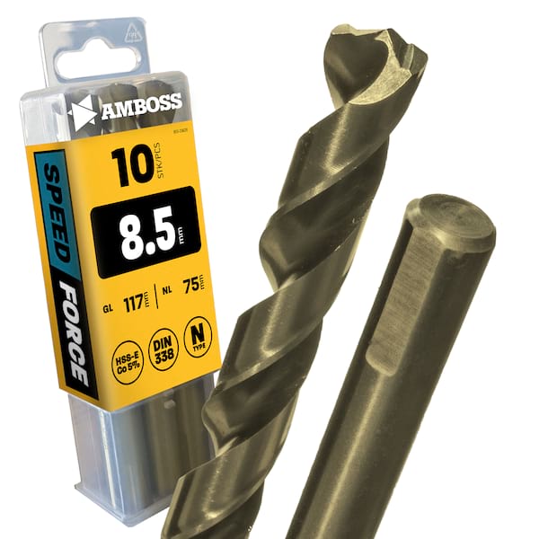 10 x HSS ECo SPEED Force Metallbohrer DIN 338 - Ø:8.5 mm