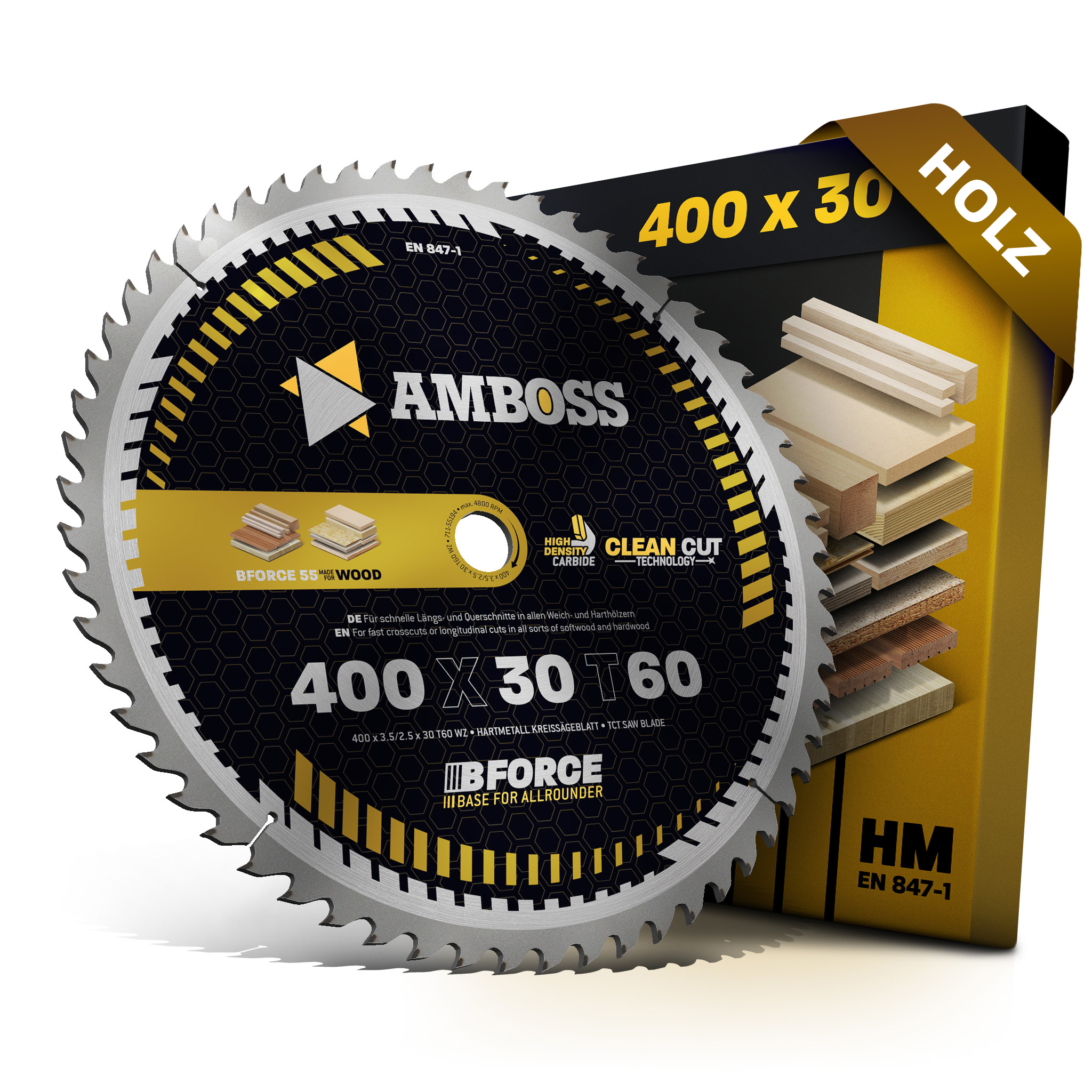 HM Kreissägeblatt - 400 x 3.5/2.5 x 30 Z60 WZ HM Kreissägeblatt - 400 x 3.5/2.5 x 30 Z60 WZ