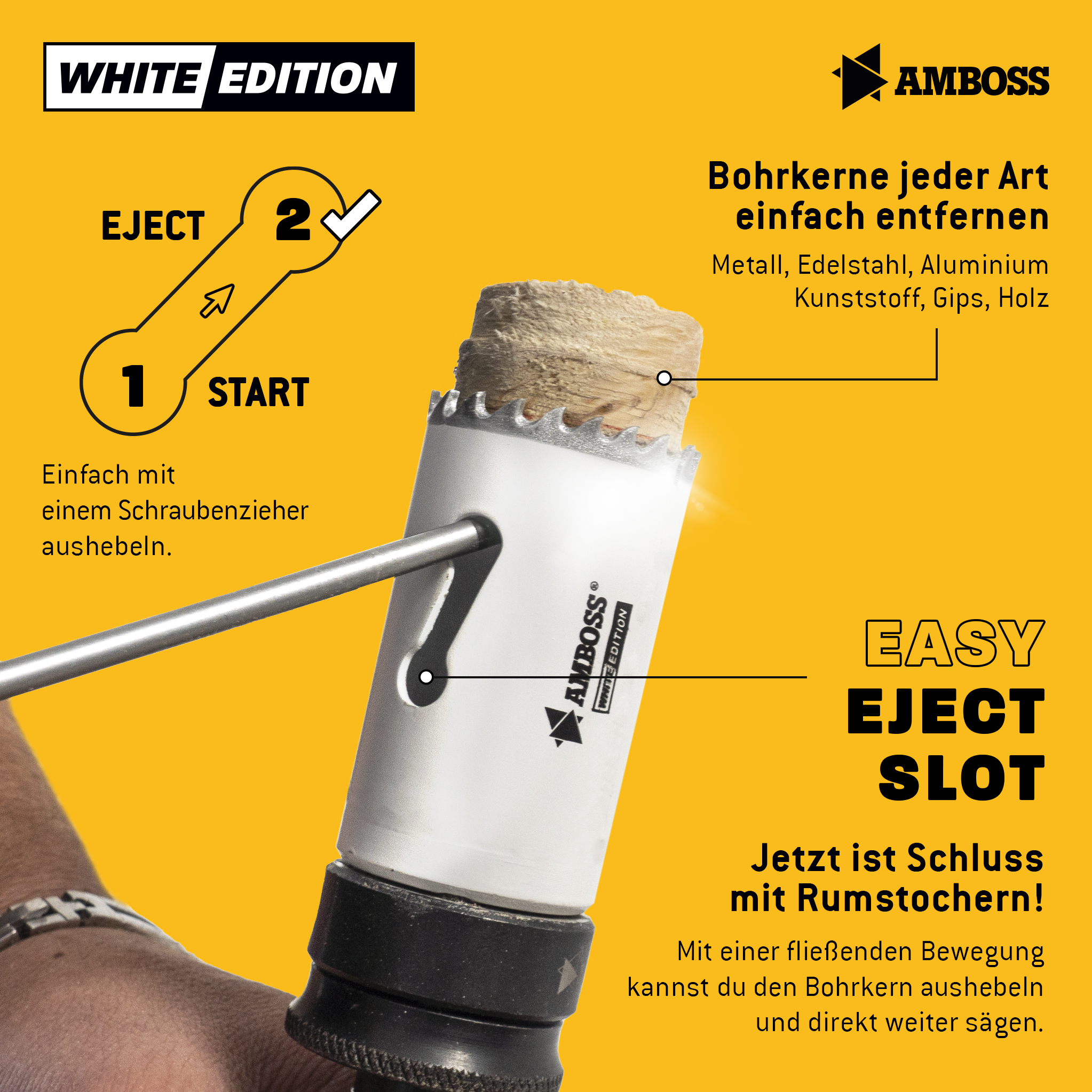 HSS M42 Amboss Lochsäge Ø 32 mm (ohne Aufnahme) HSS M42 Amboss Lochsäge Ø 32 mm (ohne Aufnahme)