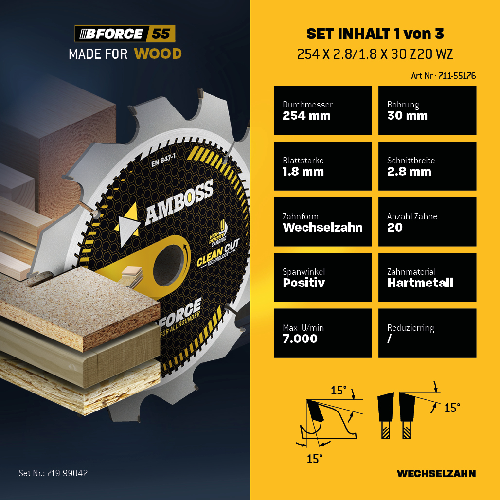 Ø254 Tisch- Kreissägeblatt Set passend für Bosch GTS 10, PTS 10, PTS 100 T, Festool TKS80, Scheppach HS105, Metabo TK250, TS254 Ø254 Tisch- Kreissägeblatt Set passend für Bosch GTS 10, PTS 10, PTS 100 T, Festool TKS80, Scheppach HS105, Metabo TK250, TS254