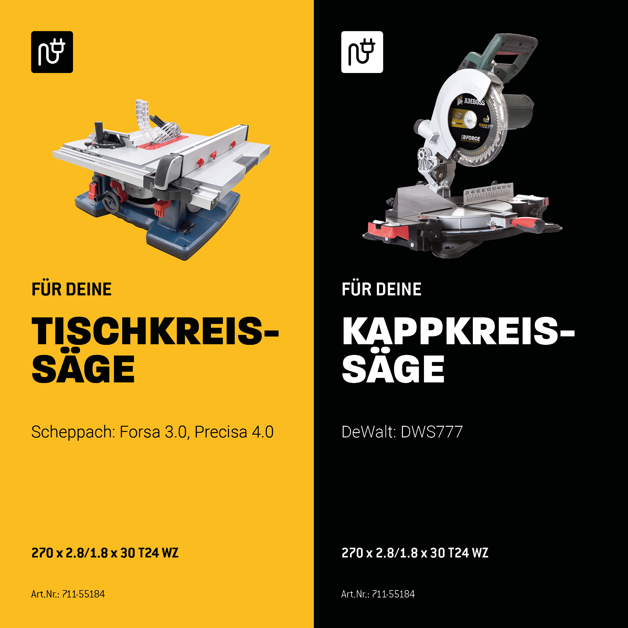 HM Kreissägeblatt - 270 x 2.8/1.8 x 30 Z24 WZ HM Kreissägeblatt - 270 x 2.8/1.8 x 30 Z24 WZ