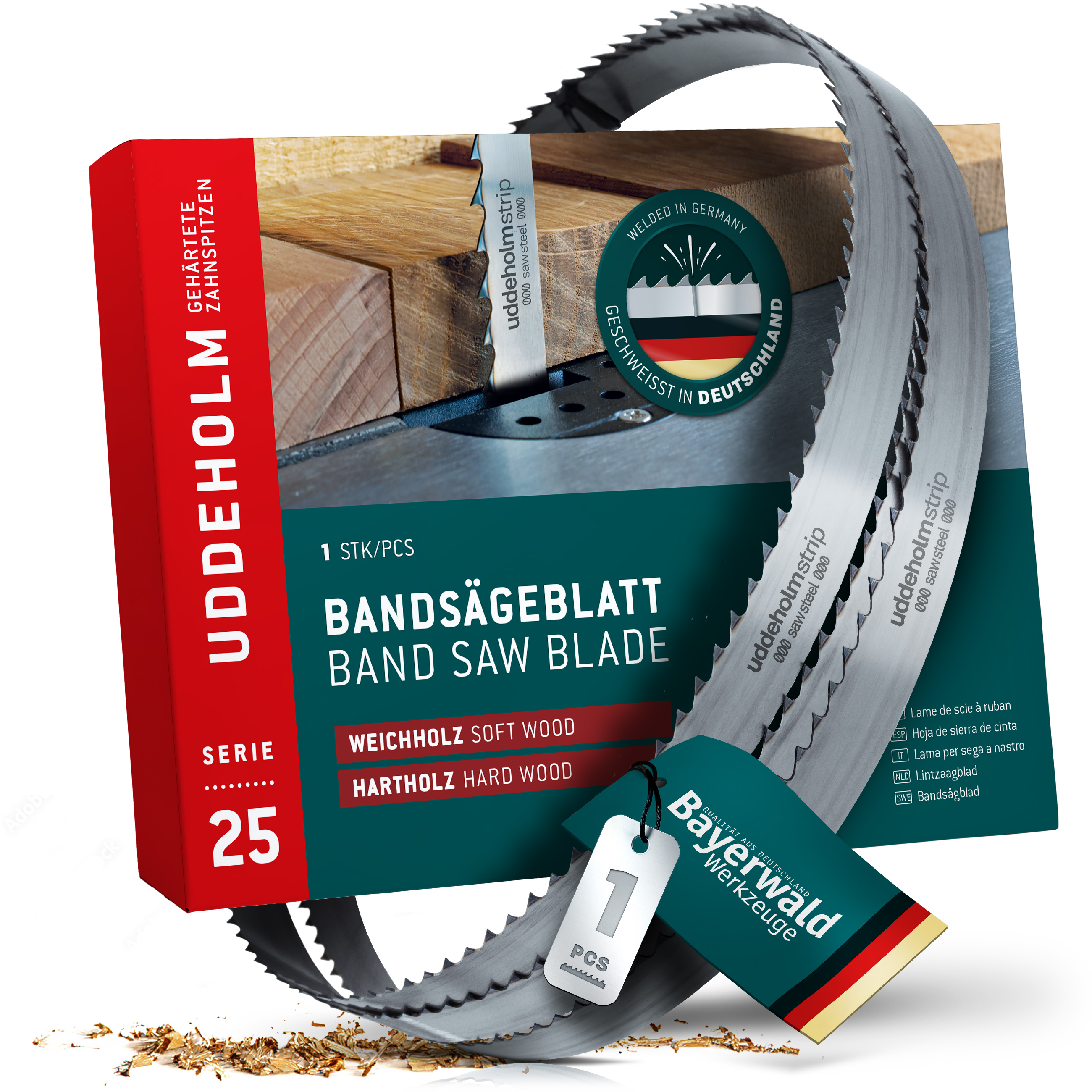 Uddeholm Bandsägeblatt zahnhart  5140 x 25 x 0.7 x 8mm
