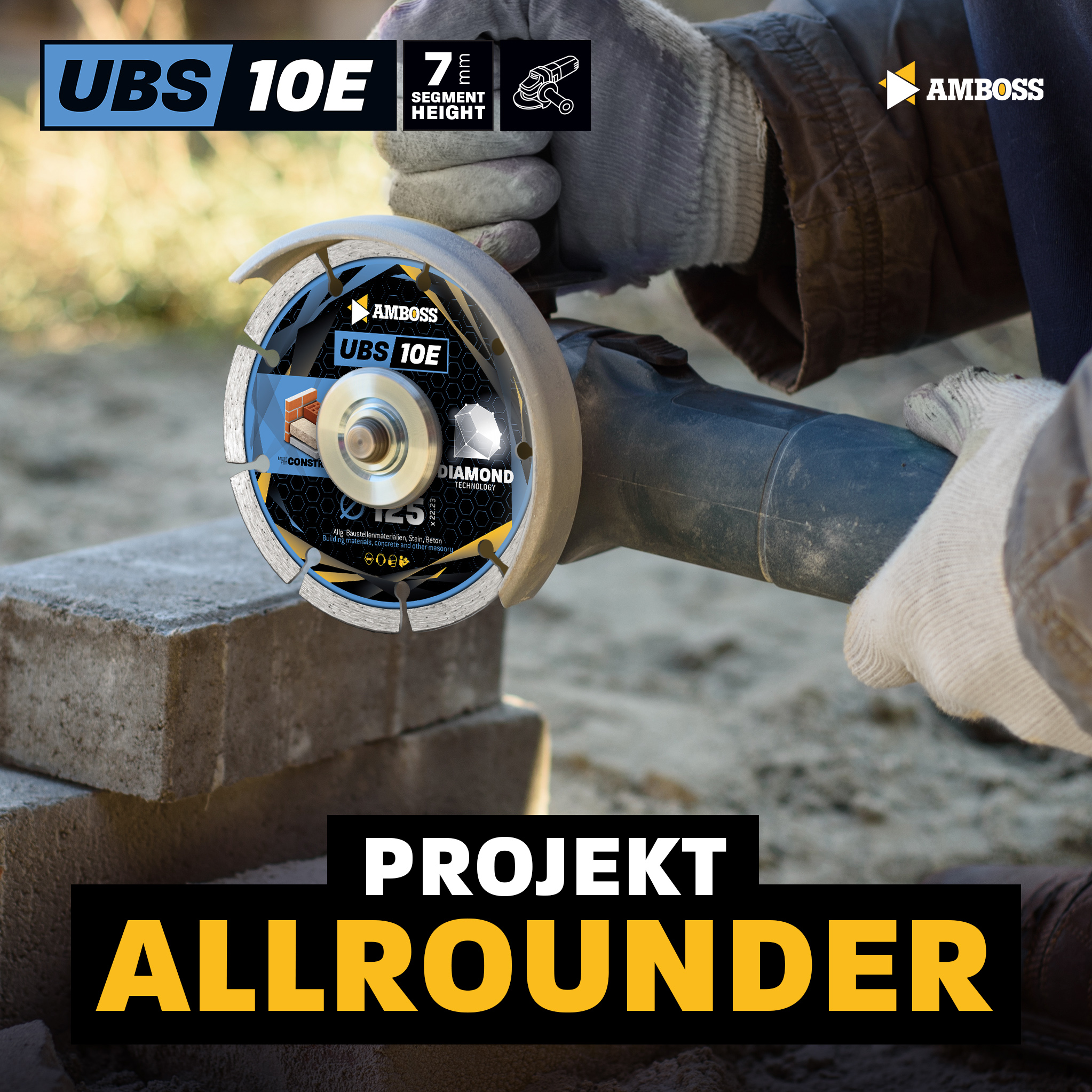 Amboss UBS 10E Diamant Trennscheibe - 115 x 1.9 x 22.2