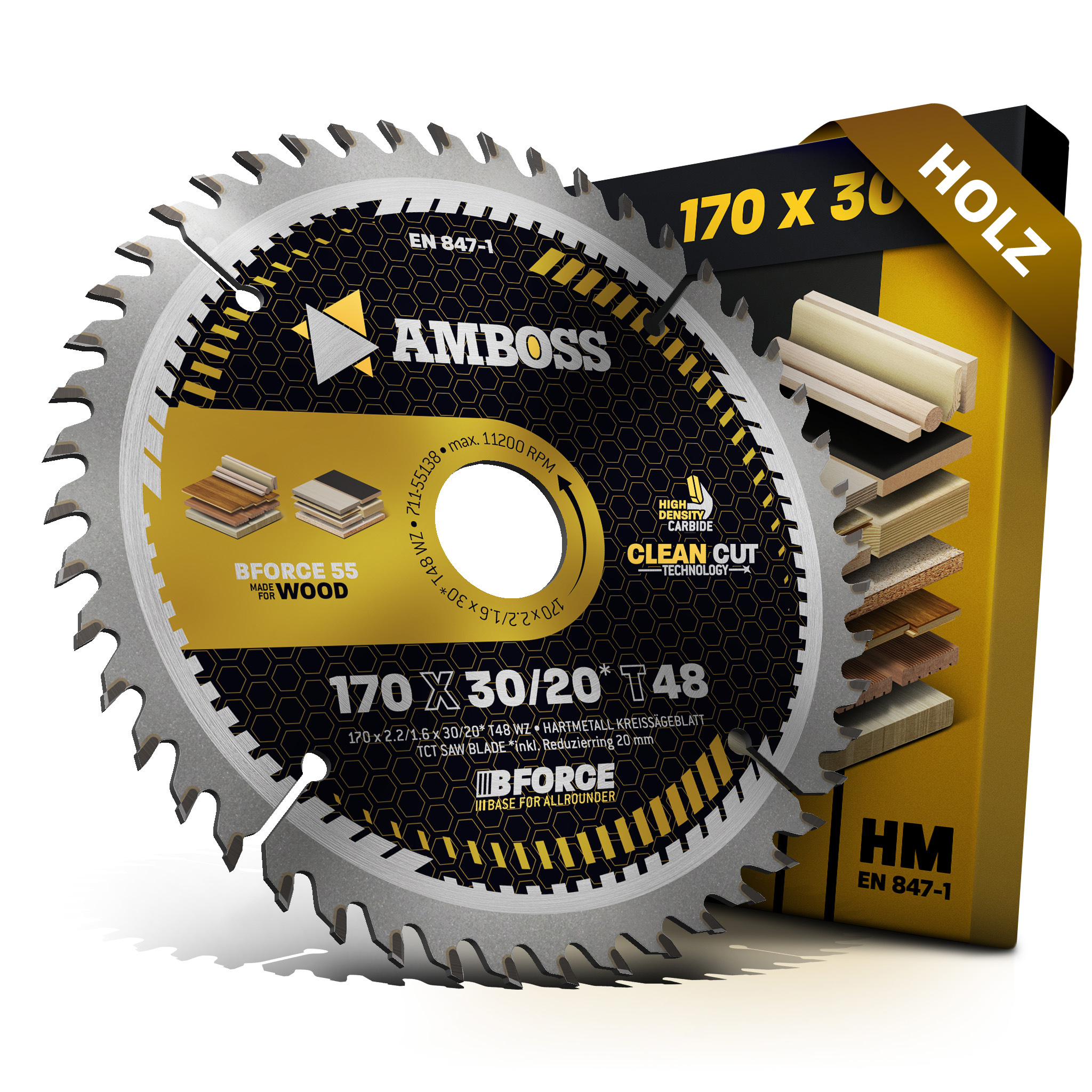 HM Kreissägeblatt - 170 x 2.2/1.6 x 30 Z48 WZ HM Kreissägeblatt - 170 x 2.2/1.6 x 30 Z48 WZ