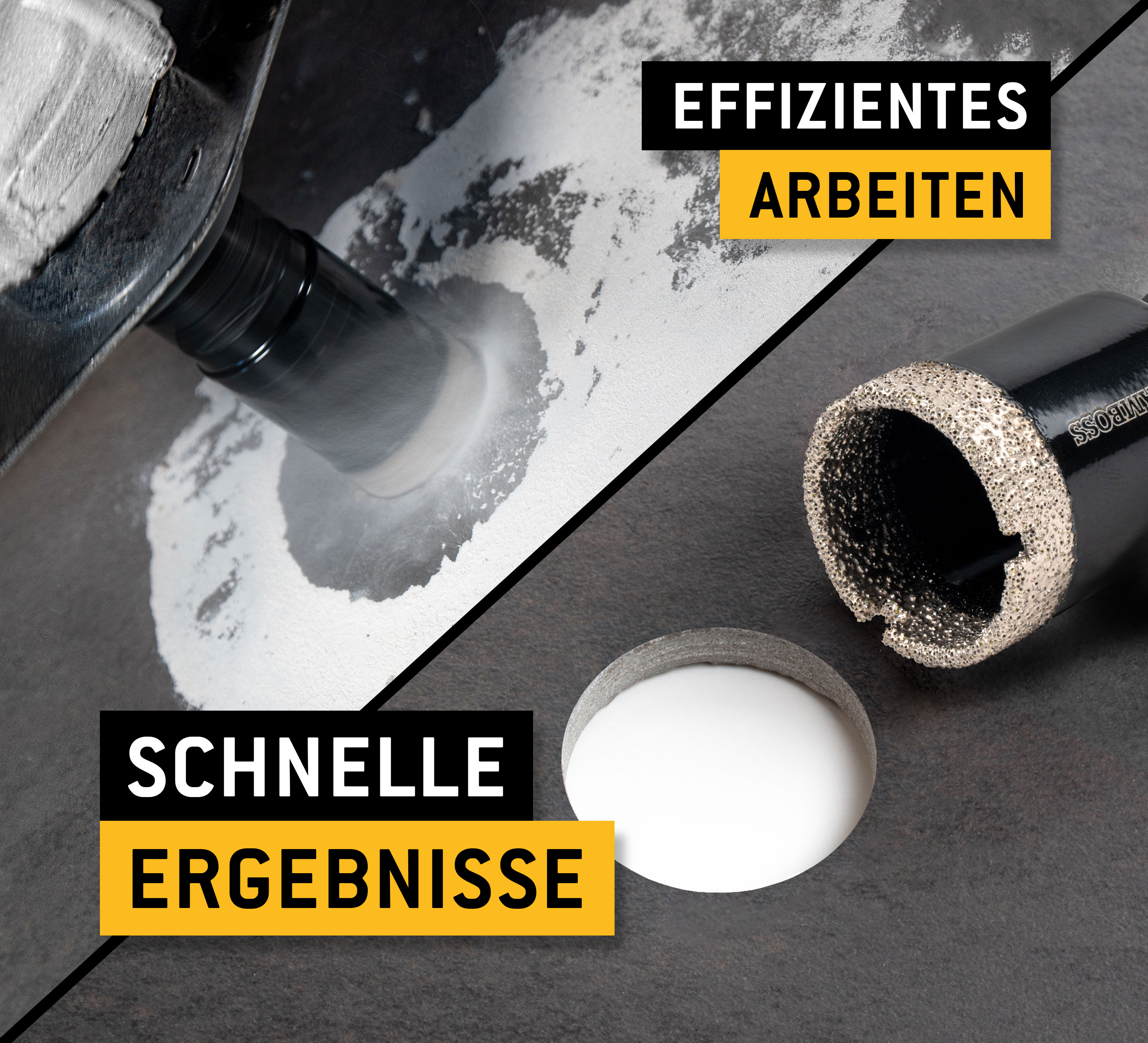Amboss - Diamant Fliesenbohrer-/Bohrkronen - Set 6 tlg. (Ø 20-68 mm) Premium Black Edition | M14 für Winkelschleifer | Fliesen, Granit, Feinsteinzeug Amboss - Diamant Fliesenbohrer-/Bohrkronen - Set 6 tlg. (Ø 20-68 mm) Premium Black Edition | M14 für Winkelschleifer | Fliesen, Granit, Feinsteinzeug