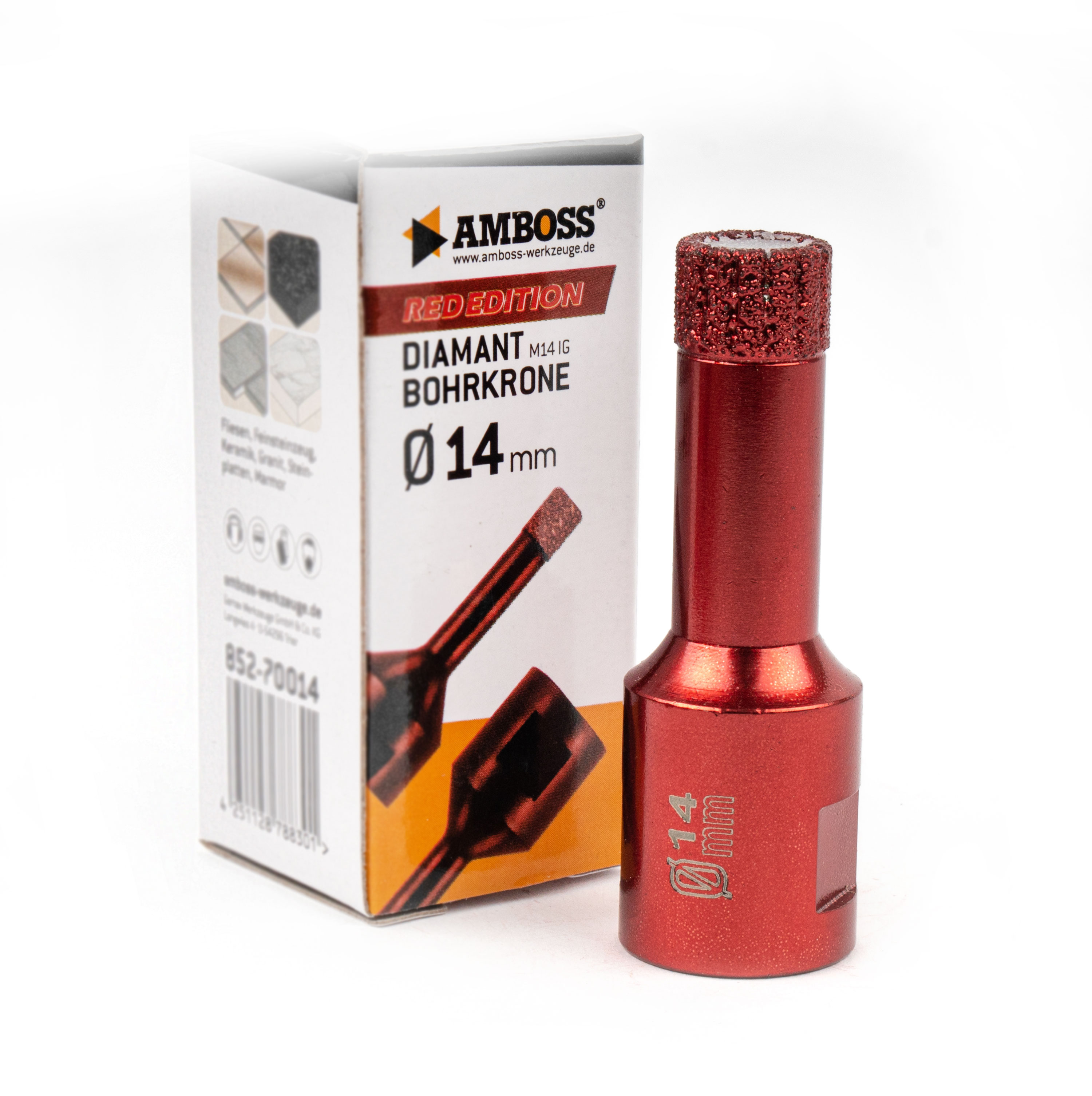 Amboss Red Edition Bohrkrone 14 mm Amboss Red Edition Bohrkrone 14 mm