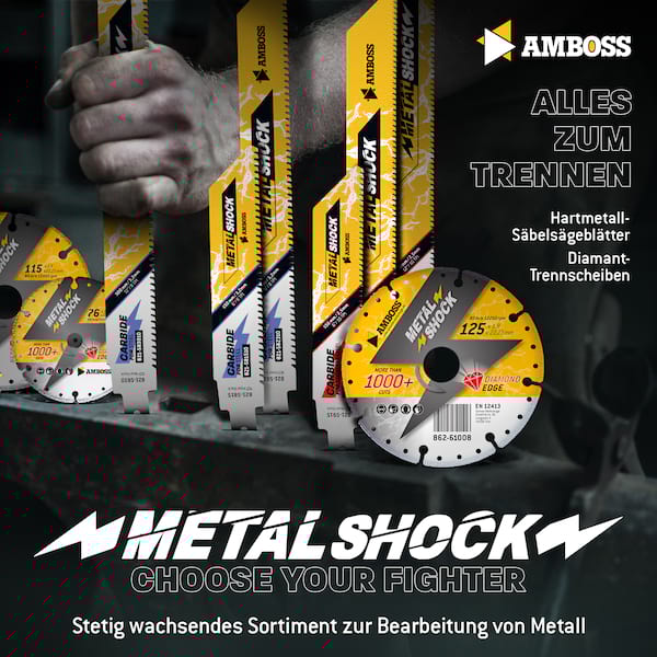 3x Amboss Metal Shock Säbelsägeblatt Länge 230 mm 8 ZpZ 3x Amboss Metal Shock Säbelsägeblatt Länge 230 mm 8 ZpZ
