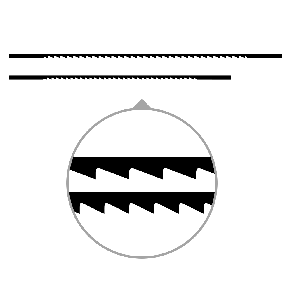 Marketeriesägeblätter Fretta 130 mm für Holz und Platten Marketeriesägeblätter Fretta 130 mm für Holz und Platten