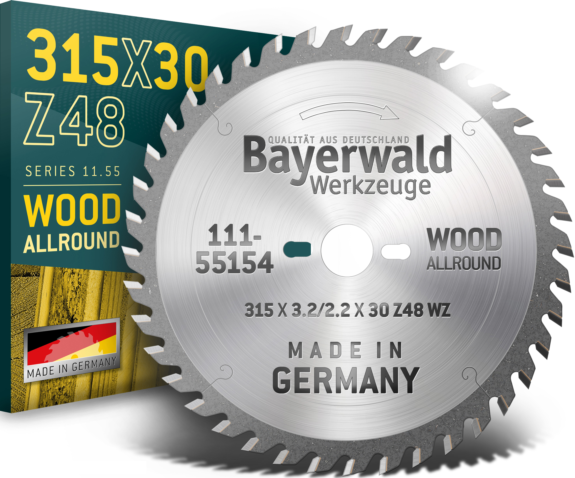 HM Kreissägeblatt - 315 x 3.2/2.2 x 30 Z48 WZ UW HM Kreissägeblatt - 315 x 3.2/2.2 x 30 Z48 WZ UW