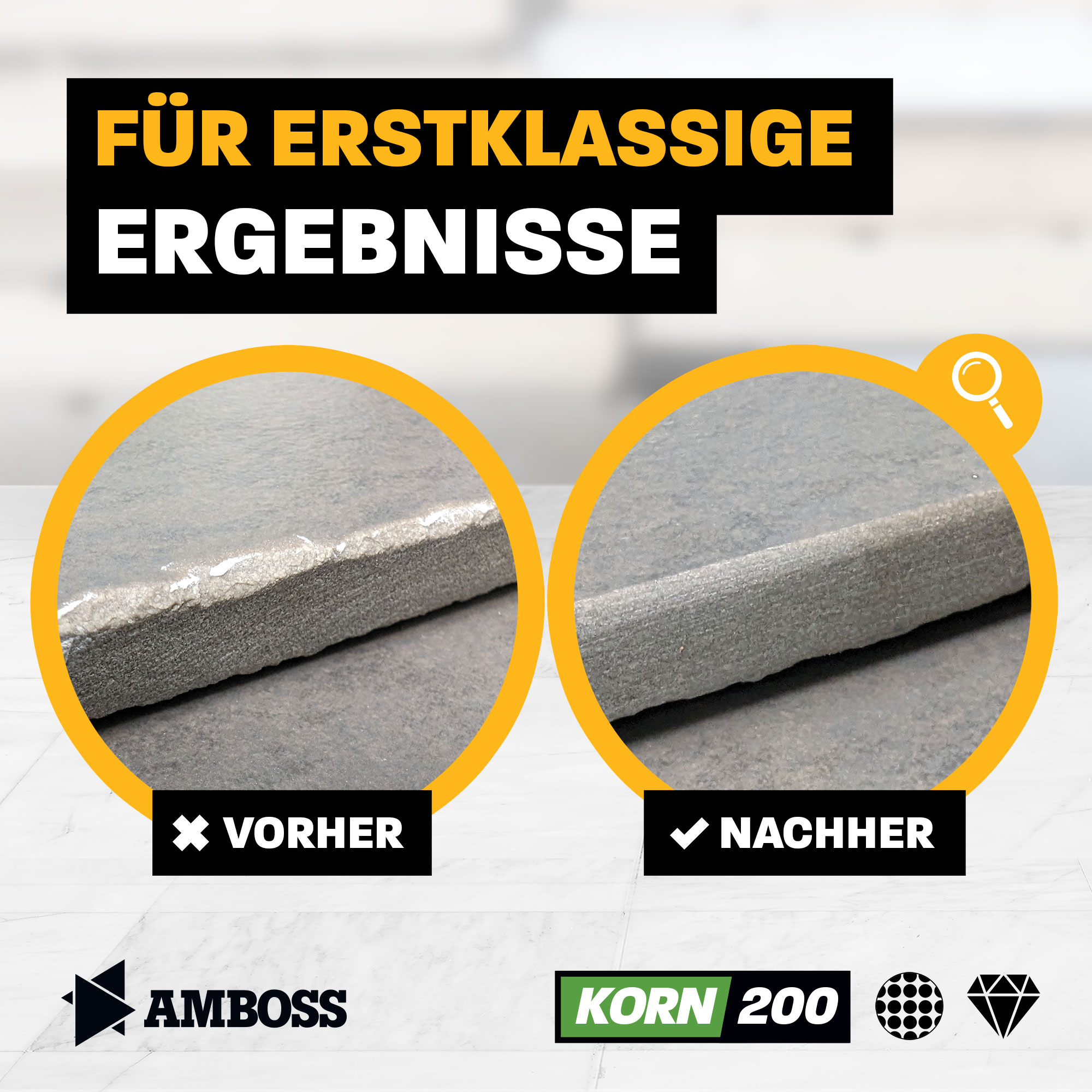 Amboss Diamant Schleifpad Korn: 200 Amboss Diamant Schleifpad Korn: 200
