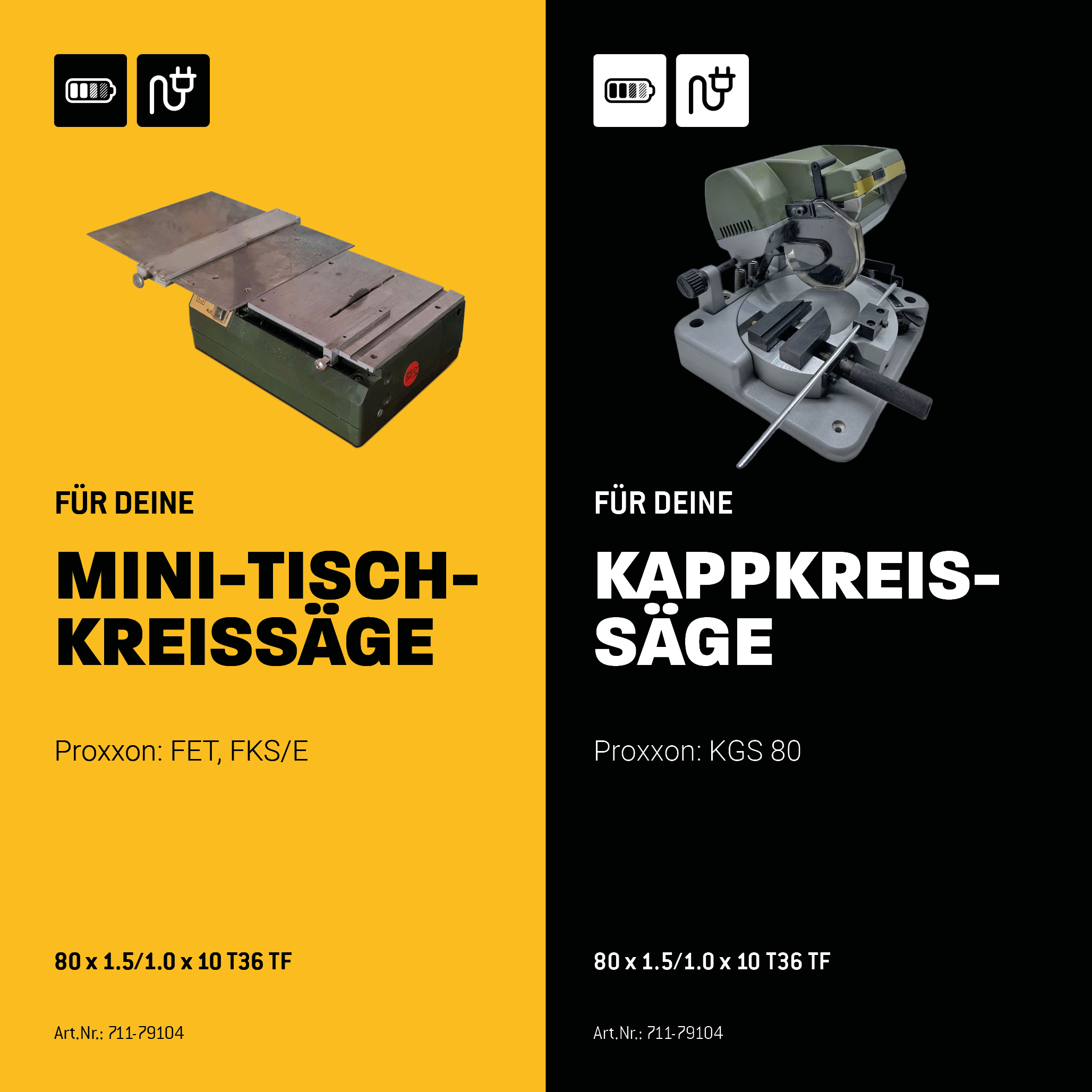 HM Kreissägeblatt - 80 x 1.5/1.0 x 10  Z36 TF HM Kreissägeblatt - 80 x 1.5/1.0 x 10  Z36 TF