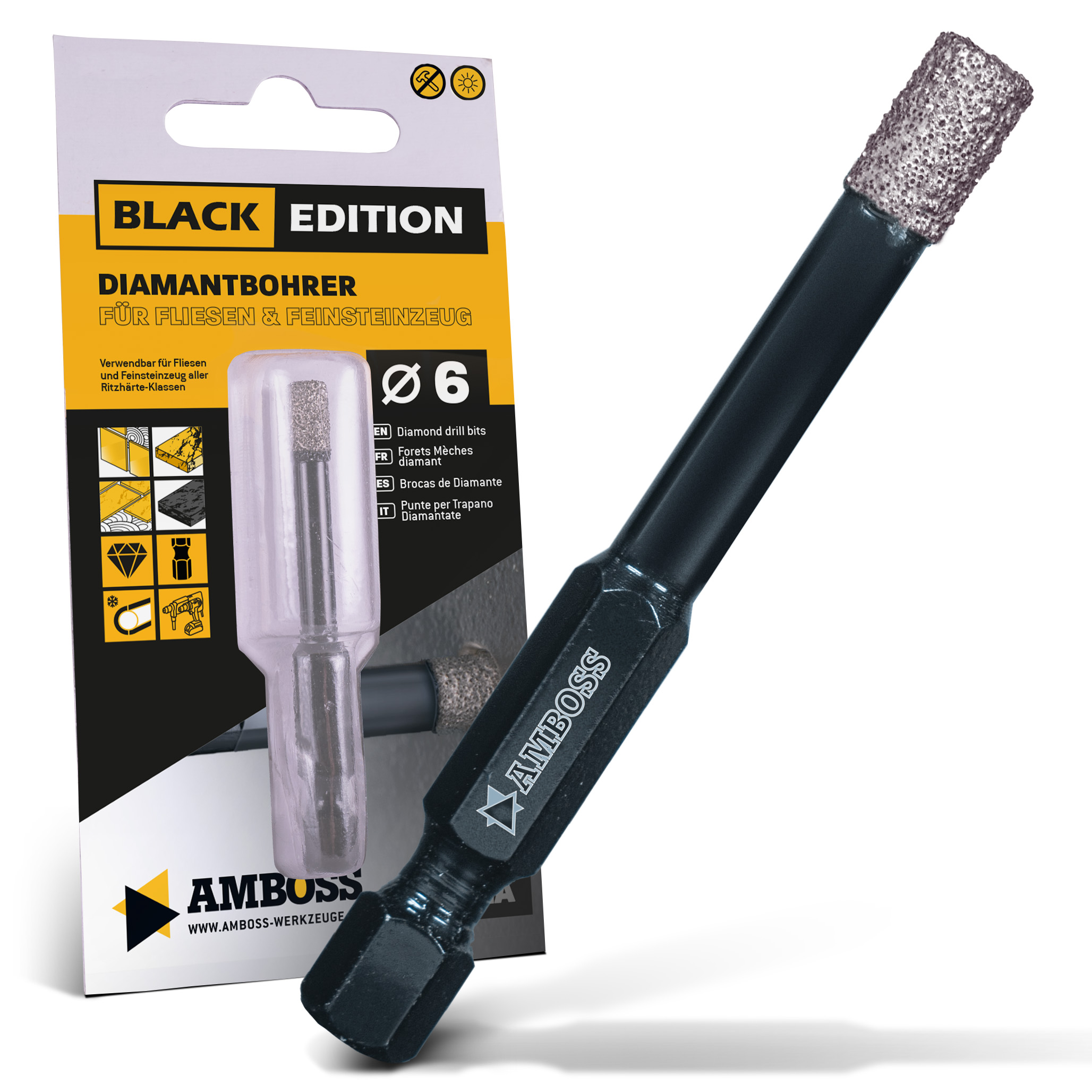 Amboss Black Edition Diamant Bohrer 6 mm Amboss Black Edition Diamant Bohrer 6 mm