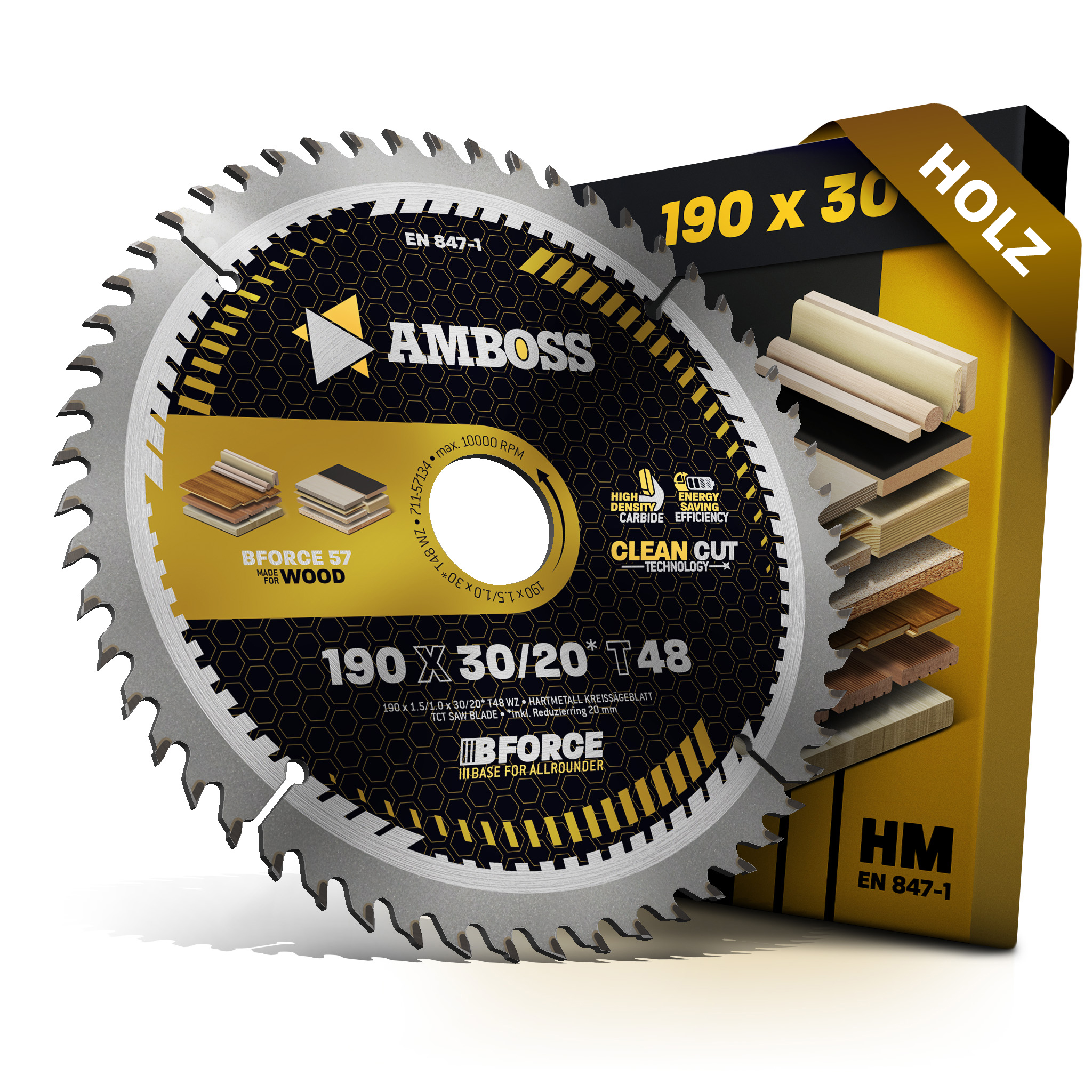 HM Kreissägeblatt - 190 x 1.5/1.0 x 30 Z48 WZ HM Kreissägeblatt - 190 x 1.5/1.0 x 30 Z48 WZ