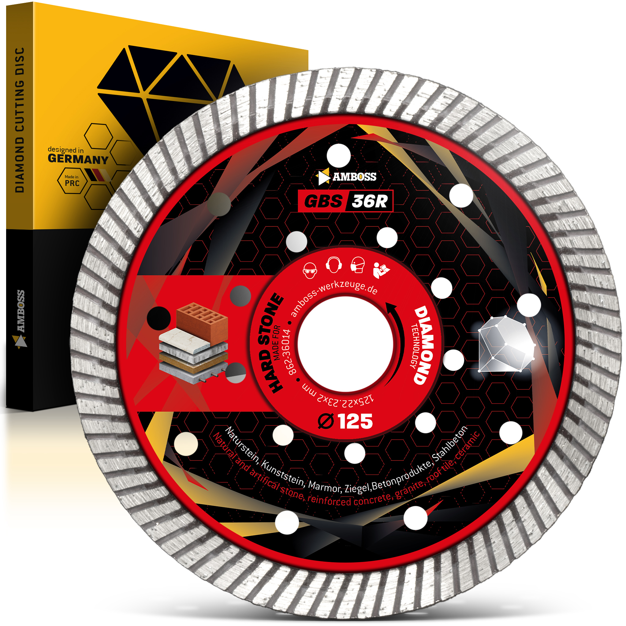 Amboss GBS 36R Diamant Trennscheibe - 125 x 2 x 22.2 Amboss GBS 36R Diamant Trennscheibe - 125 x 2 x 22.2