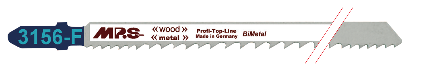 5x MPS 3156-F Stichsägeblatt Länge 132/110 mm
