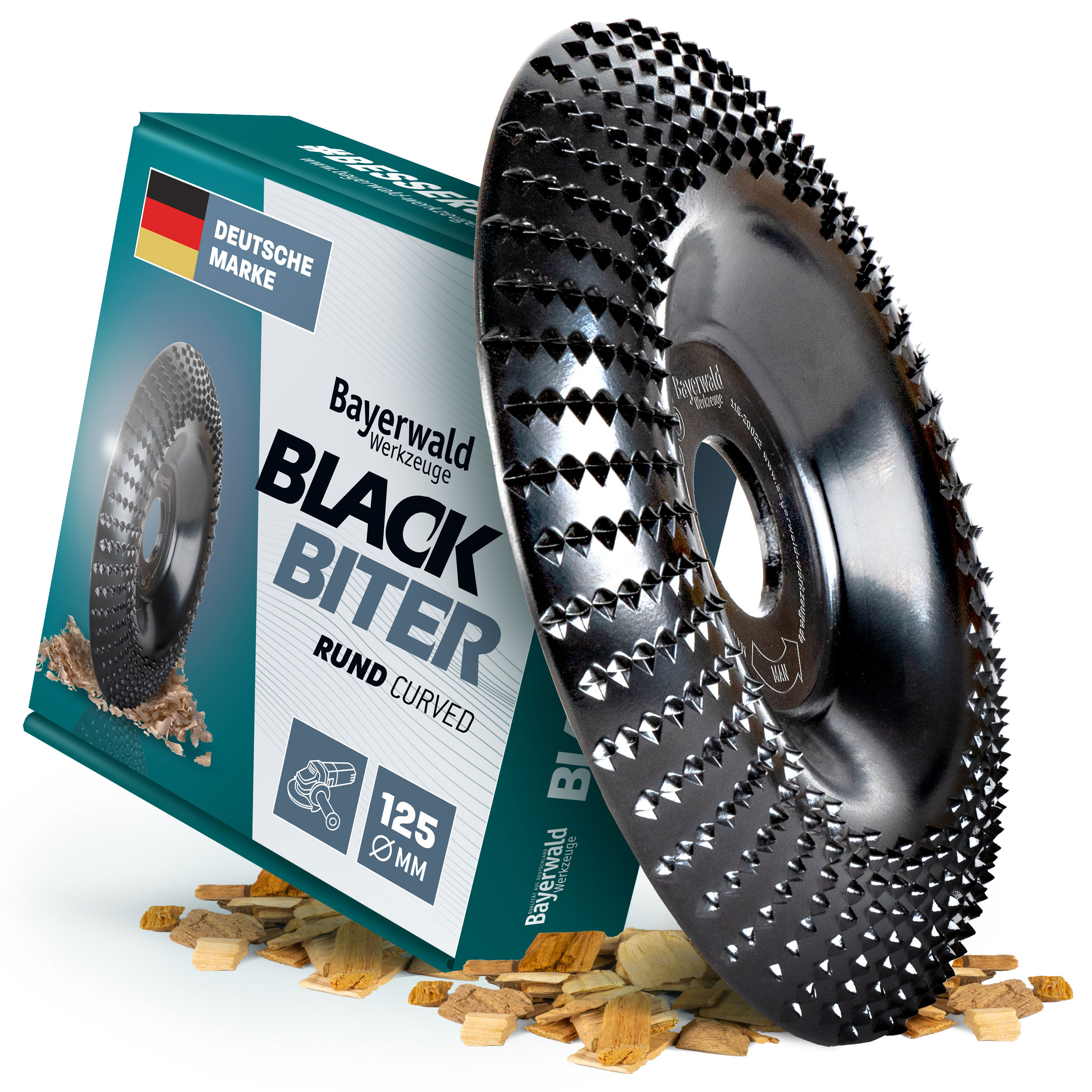 Bayerwald Raspelscheibe Black Biter rund / curved Ø125 mm für Winkelschleifer Bayerwald Raspelscheibe Black Biter rund / curved Ø125 mm für Winkelschleifer