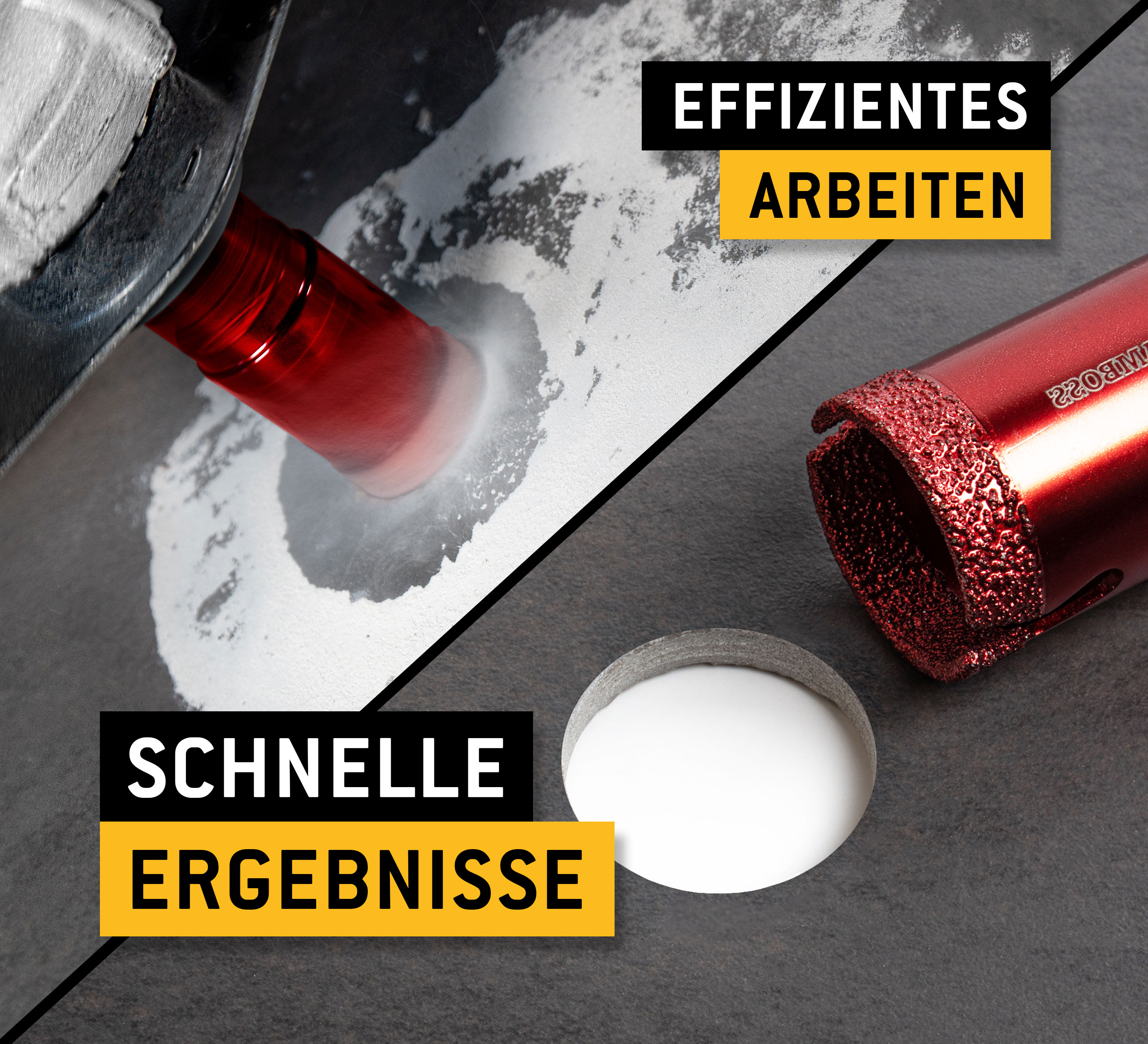 Amboss Red Edition 8 - Diamant Bohrkronen Set Ø 20-68 mm Amboss Red Edition 8 - Diamant Bohrkronen Set Ø 20-68 mm