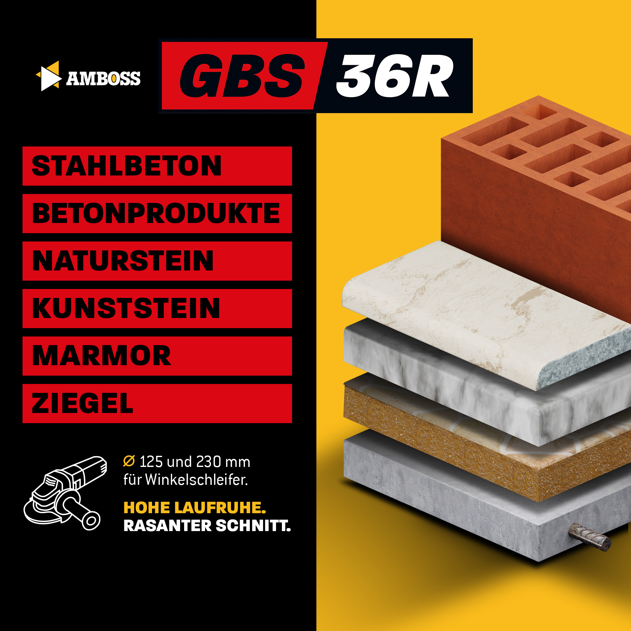 Amboss GBS 36R Diamant Trennscheibe - 125 x 2 x 22.2 Amboss GBS 36R Diamant Trennscheibe - 125 x 2 x 22.2