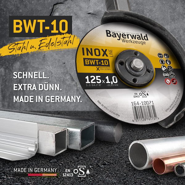 Bayerwald BWT-10 Trennscheibe | Ø125 mm - 1 mm -  22.23 mm | gerade