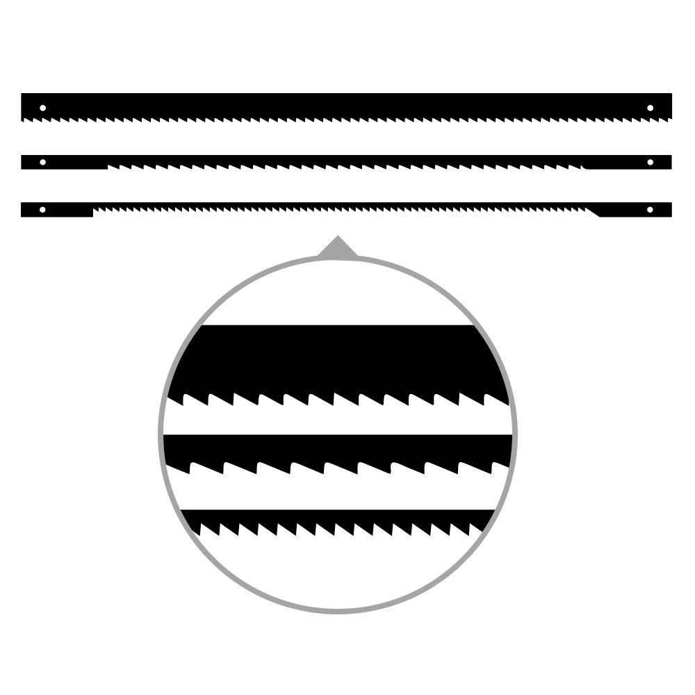 Stiftsägeblätter 135 mm - mit Einhängestiften für Hand- und Maschineneinsatz Stiftsägeblätter 135 mm - mit Einhängestiften für Hand- und Maschineneinsatz