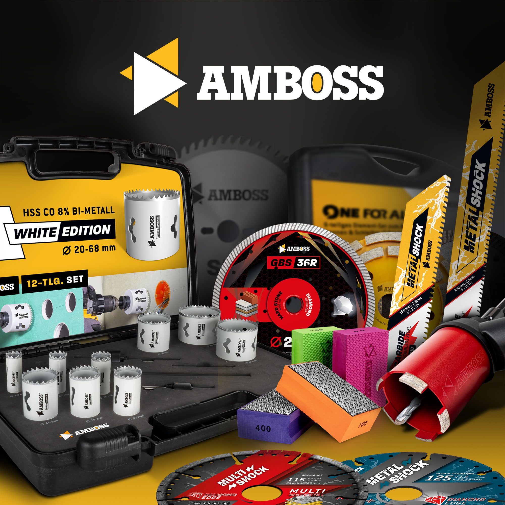 Amboss Diamant Schleifpad Korn: 200