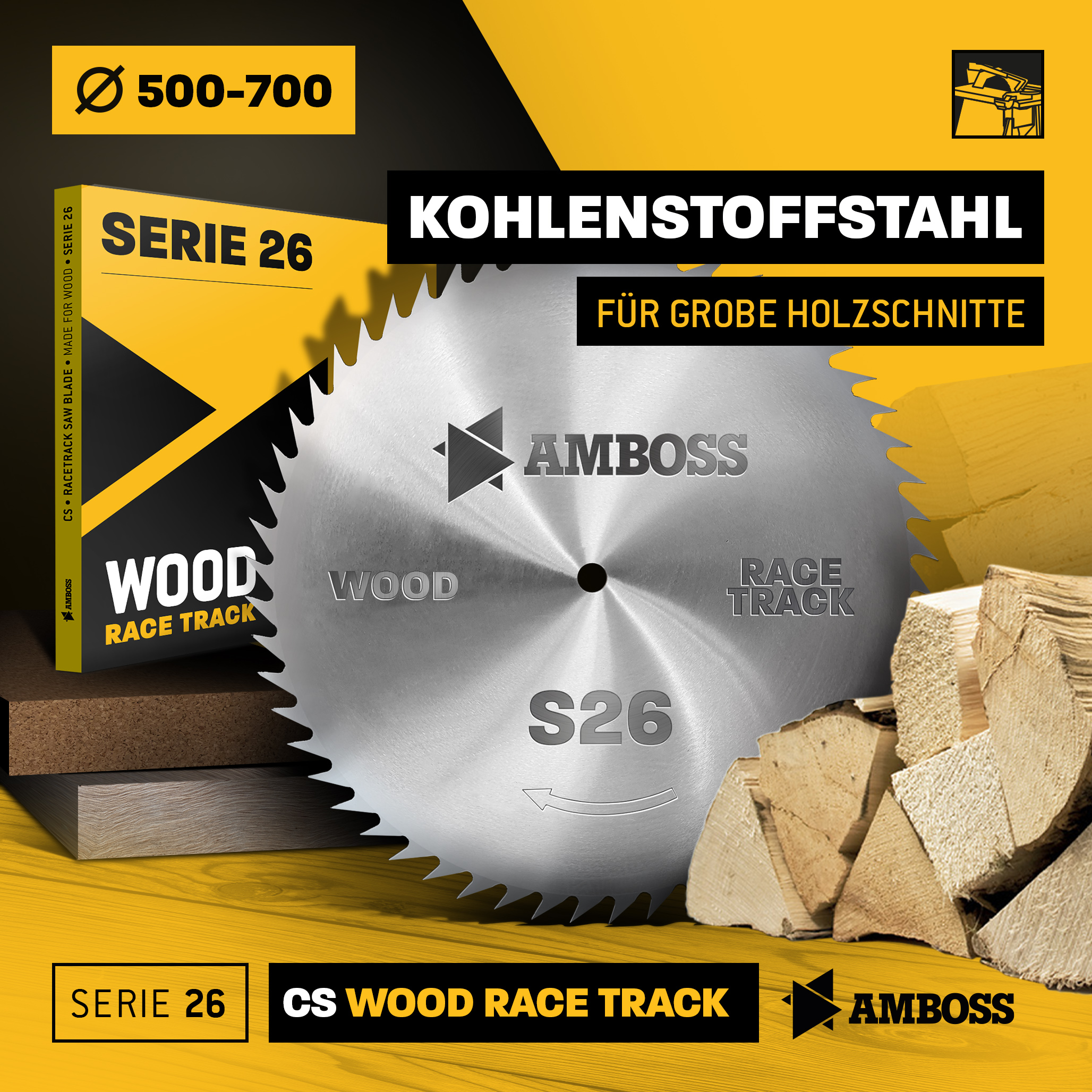 CS Kreissägeblatt - 600 x 2.8 x 30 Z56 NV-A CS Kreissägeblatt - 600 x 2.8 x 30 Z56 NV-A
