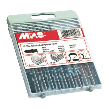 MPS 10tlg. Stichsägeblatt Set - Zur Holz- und Metallbearbeitung (T Schaft) MPS 10tlg. Stichsägeblatt Set - Zur Holz- und Metallbearbeitung (T Schaft)