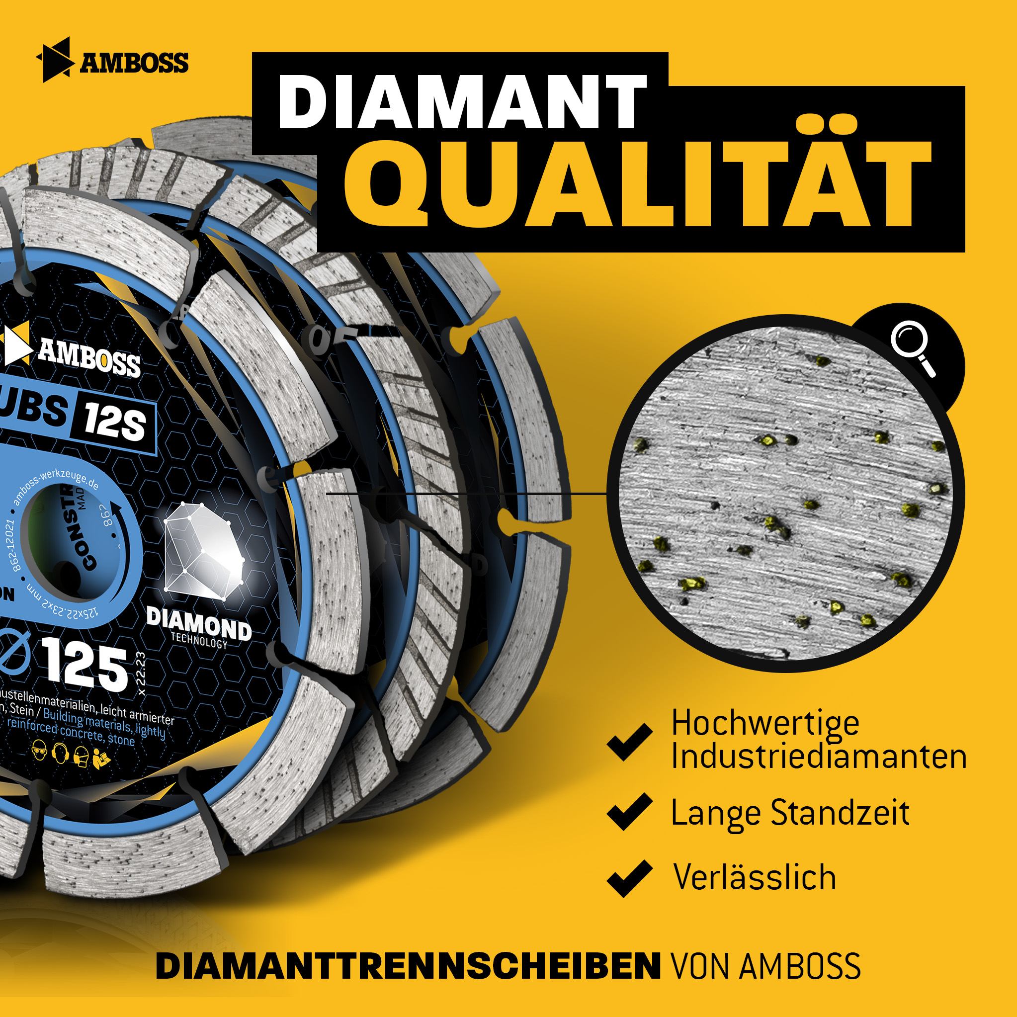 Amboss UBS 12S Diamant Trennscheibe - 230 x 2.5 x 22.2 Amboss UBS 12S Diamant Trennscheibe - 230 x 2.5 x 22.2