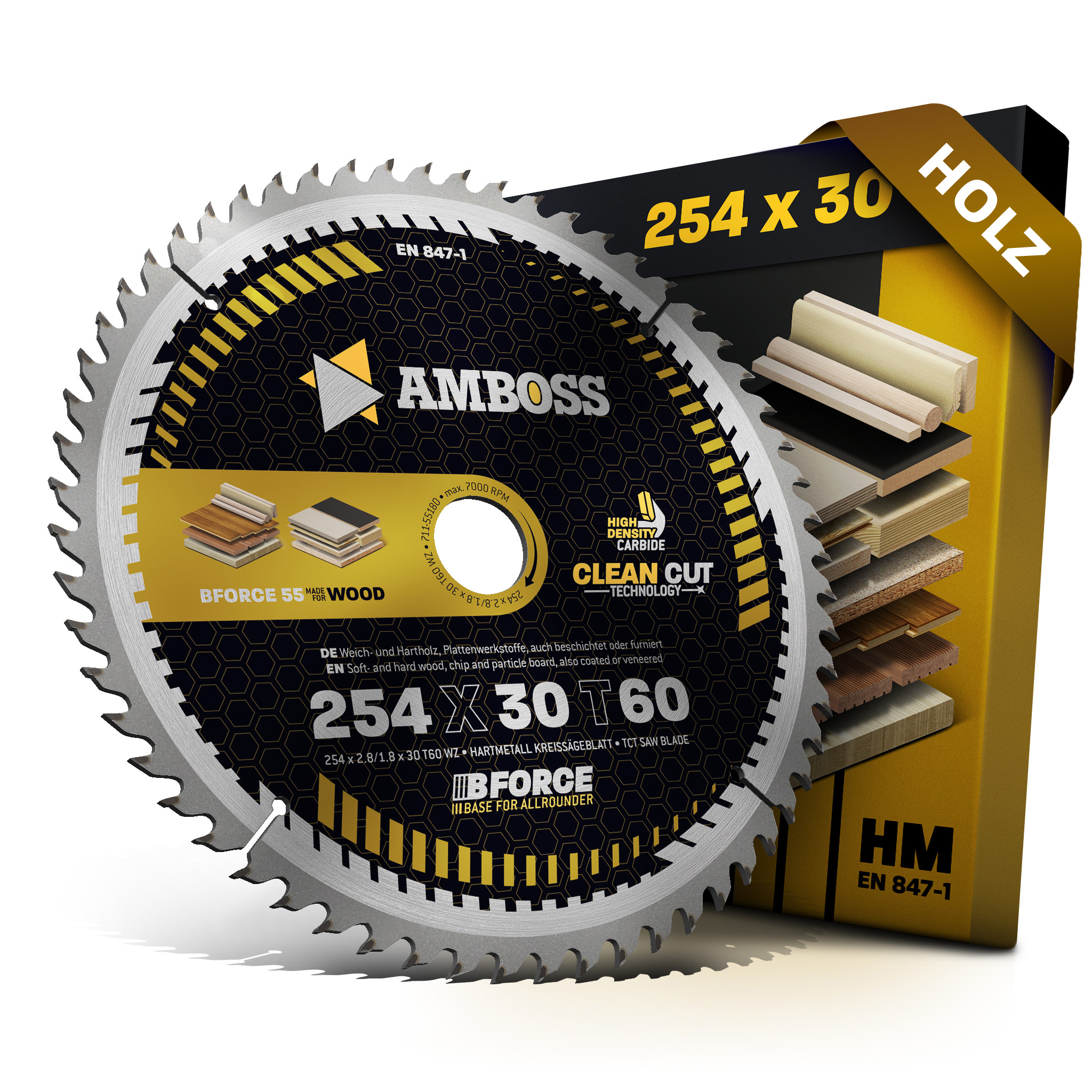 HM Kreissägeblatt - 254 x 2.8/1.8 x 30 Z60 WZ HM Kreissägeblatt - 254 x 2.8/1.8 x 30 Z60 WZ
