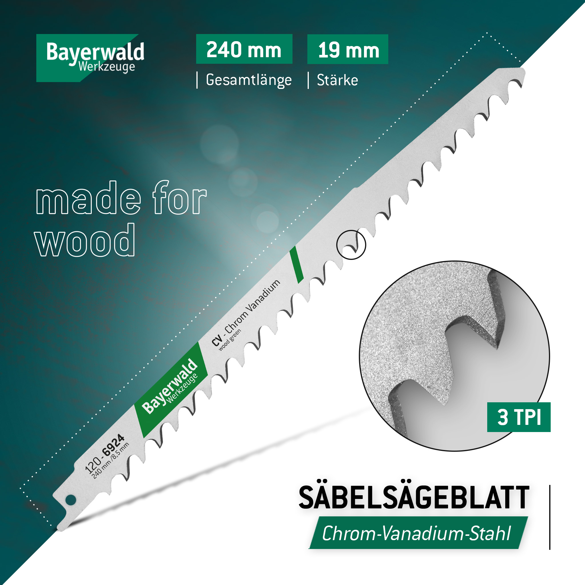 5x Bayerwald Werkzeuge Säbelsägeblatt Länge 230 mm 5x Bayerwald Werkzeuge Säbelsägeblatt Länge 230 mm