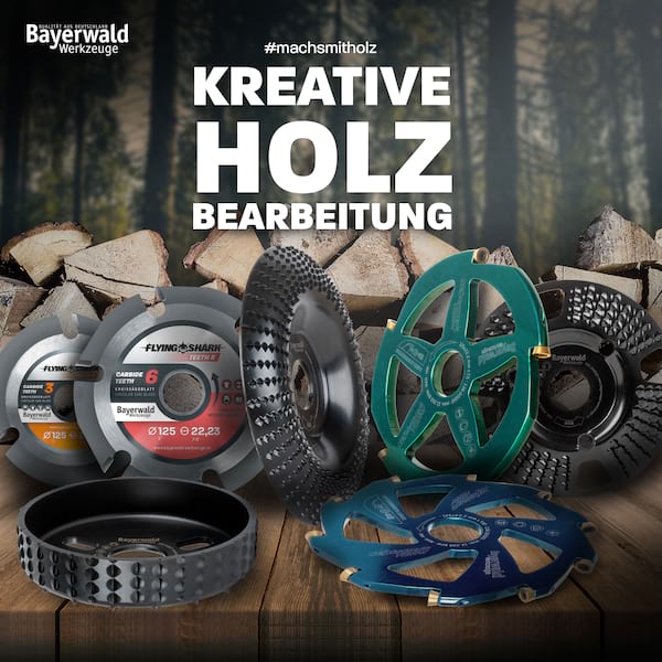 Bayerwald Woodcarver Ø115 mm / 22,2 mm Bohrung Bayerwald Woodcarver Ø115 mm / 22,2 mm Bohrung