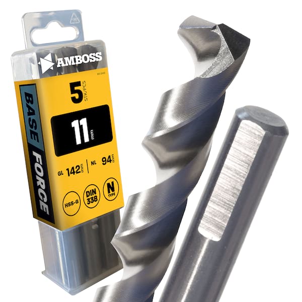 5 x HSS G BASE Force Metallbohrer DIN 338 - Ø:11 mm 5 x HSS G BASE Force Metallbohrer DIN 338 - Ø:11 mm
