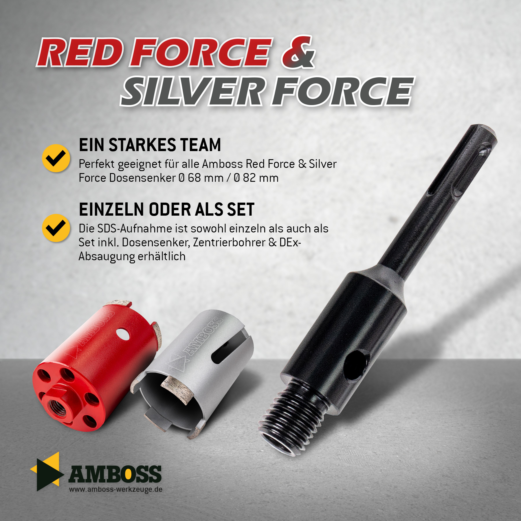 Aufnahme (SDS) für M16 Gewinde (Dosensenker) Aufnahme (SDS) für M16 Gewinde (Dosensenker)
