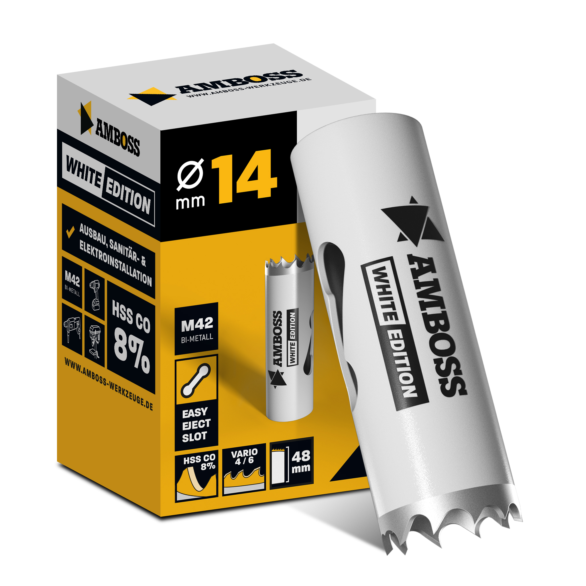 Bi Metall M42 Amboss Lochsäge Ø 14 mm (ohne Aufnahme) Bi Metall M42 Amboss Lochsäge Ø 14 mm (ohne Aufnahme)