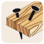 Werkstoff: Holz mit Nägeln (Weichholz, Hartholz, Exotenholz, Furniere)
