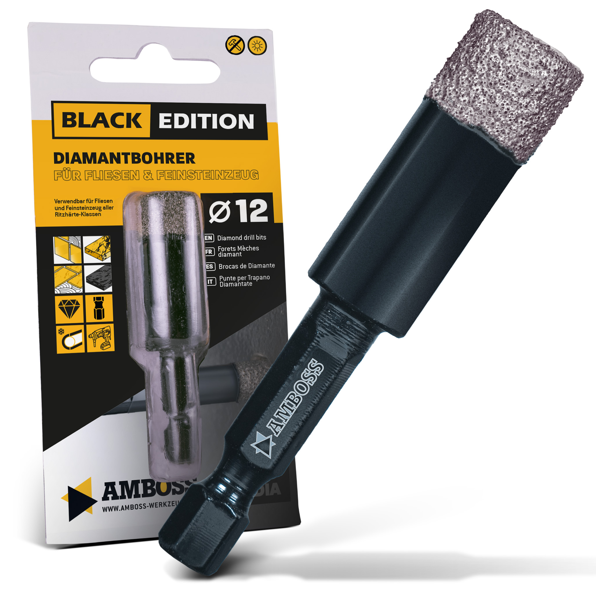 Amboss Black Edition Diamant Bohrer 12 mm Amboss Black Edition Diamant Bohrer 12 mm