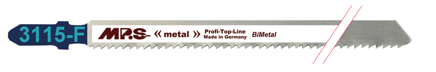 5x MPS 3115-F Stichsägeblatt Länge 132/110 mm