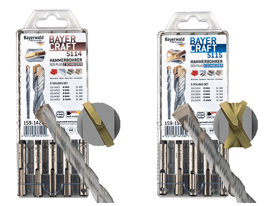 Bayercraft SDS Plus HM Hammerbohrersets Bayercraft SDS Plus HM Hammerbohrersets