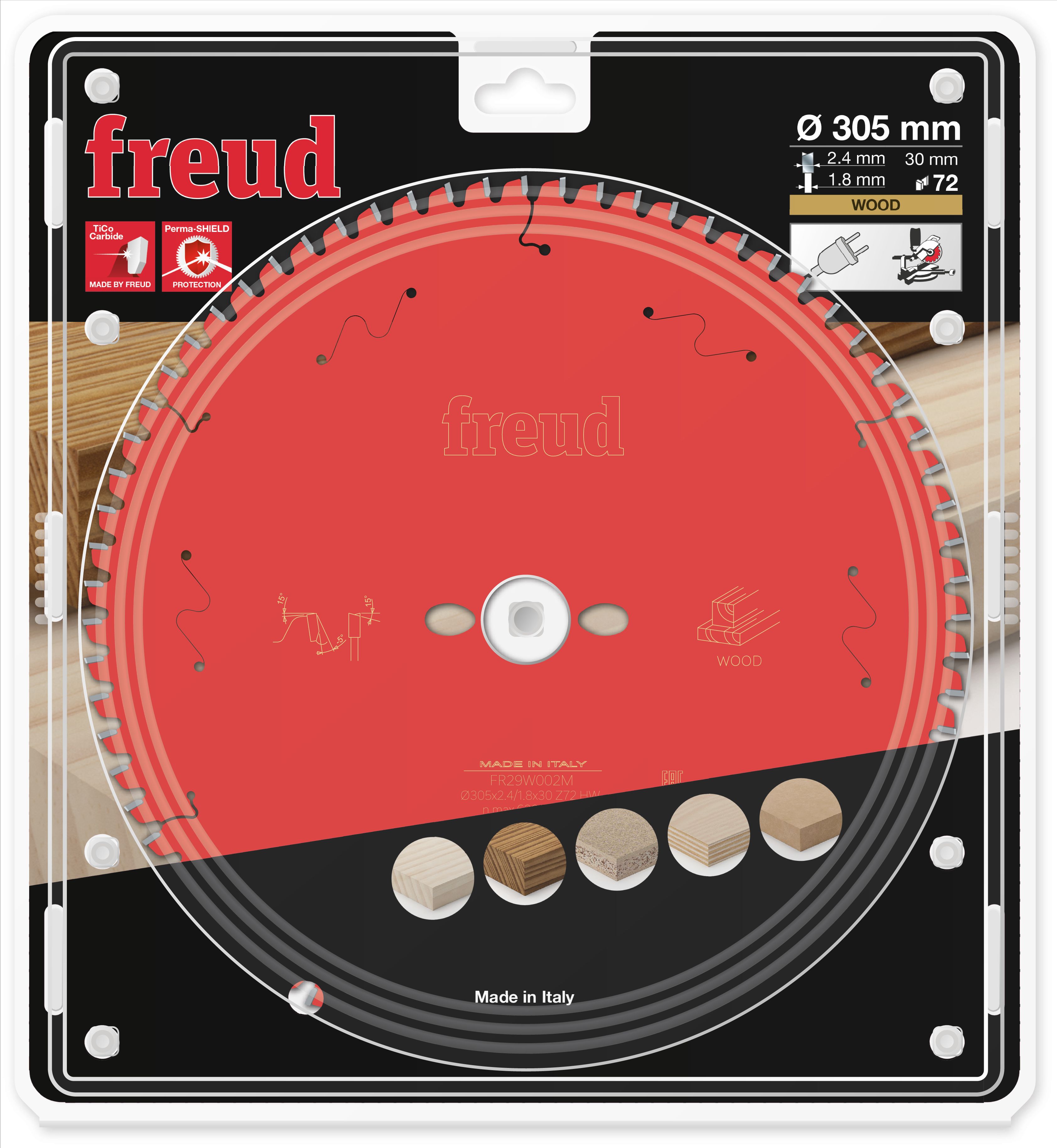 Freud HM Kappsägeblatt - 305 x 2.4/1.8 x 30 Z72 WZ neg. Freud HM Kappsägeblatt - 305 x 2.4/1.8 x 30 Z72 WZ neg.