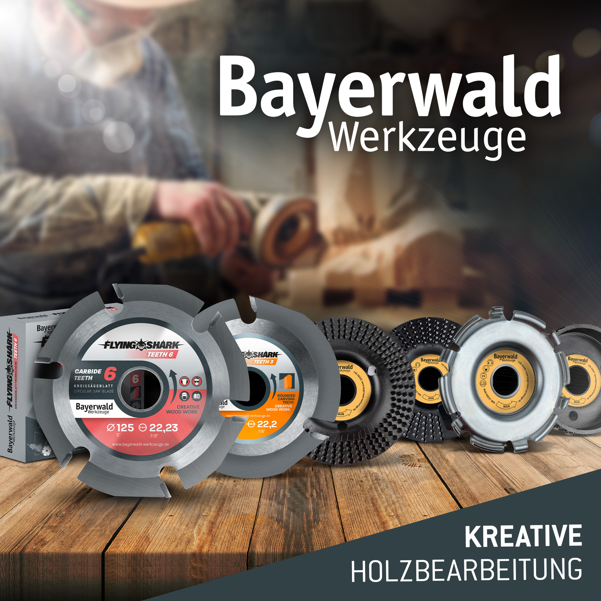 Bayerwald Flying Shark - Hartmetall Frässcheibe - Ø 115 x 22,23 mm Z3 Bayerwald Flying Shark - Hartmetall Frässcheibe - Ø 115 x 22,23 mm Z3