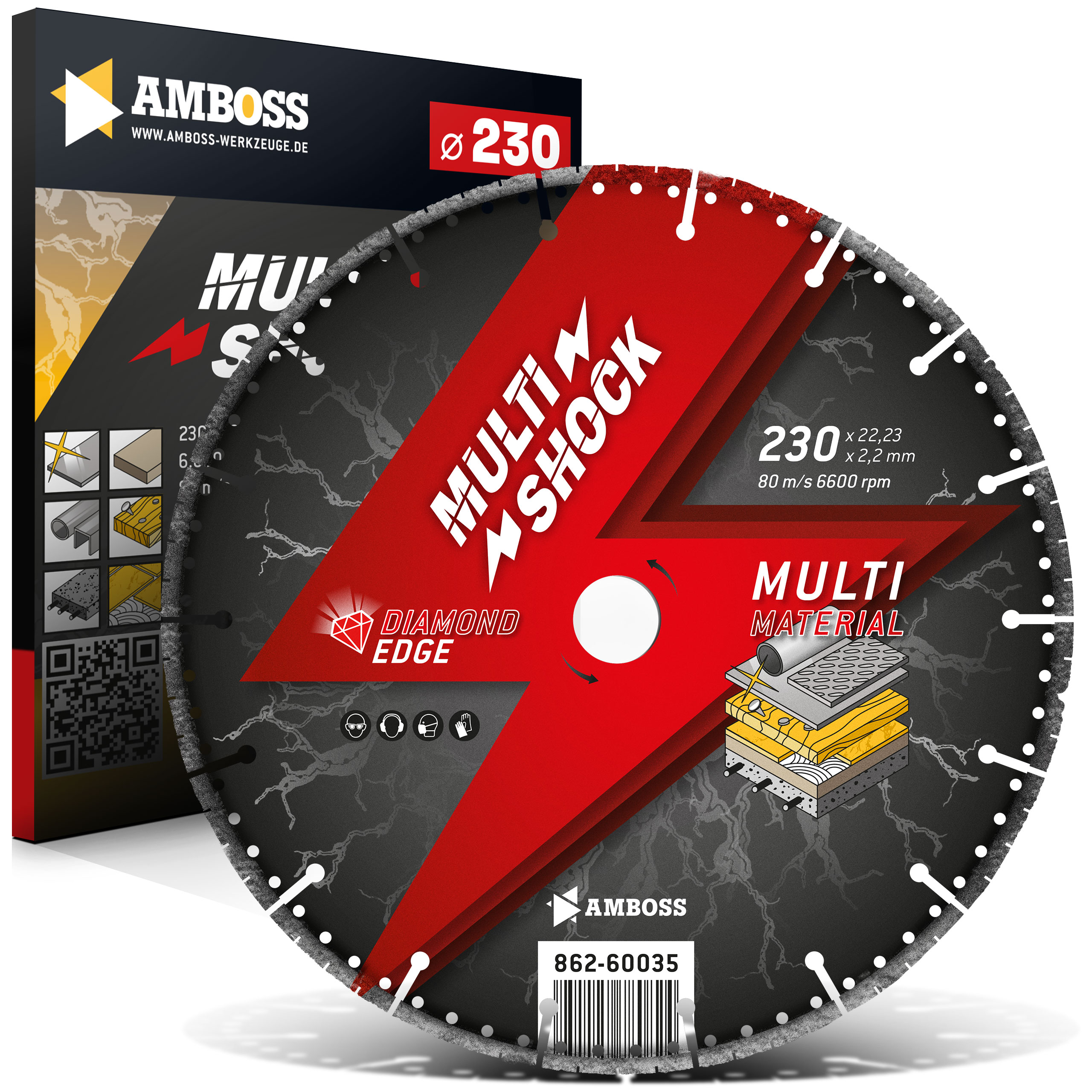 Amboss MultiShock Diamant Trennscheibe - 230 x 2.2 x 22.2