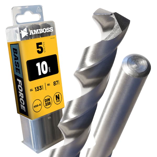 5 x HSS G BASE Force Metallbohrer DIN 338 - Ø:10 mm 5 x HSS G BASE Force Metallbohrer DIN 338 - Ø:10 mm