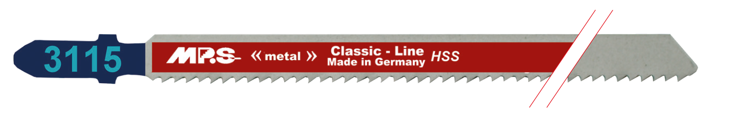5x MPS 3115 Stichsägeblatt Länge 132/110 mm
