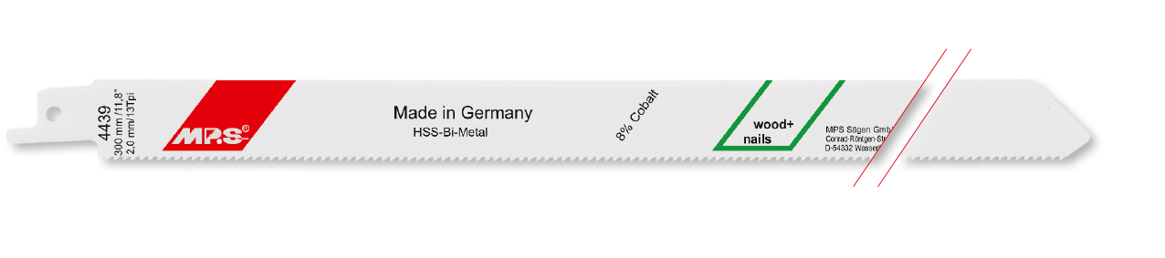 5x MPS Säbelsägeblatt Länge 300 mm 5x MPS Säbelsägeblatt Länge 300 mm