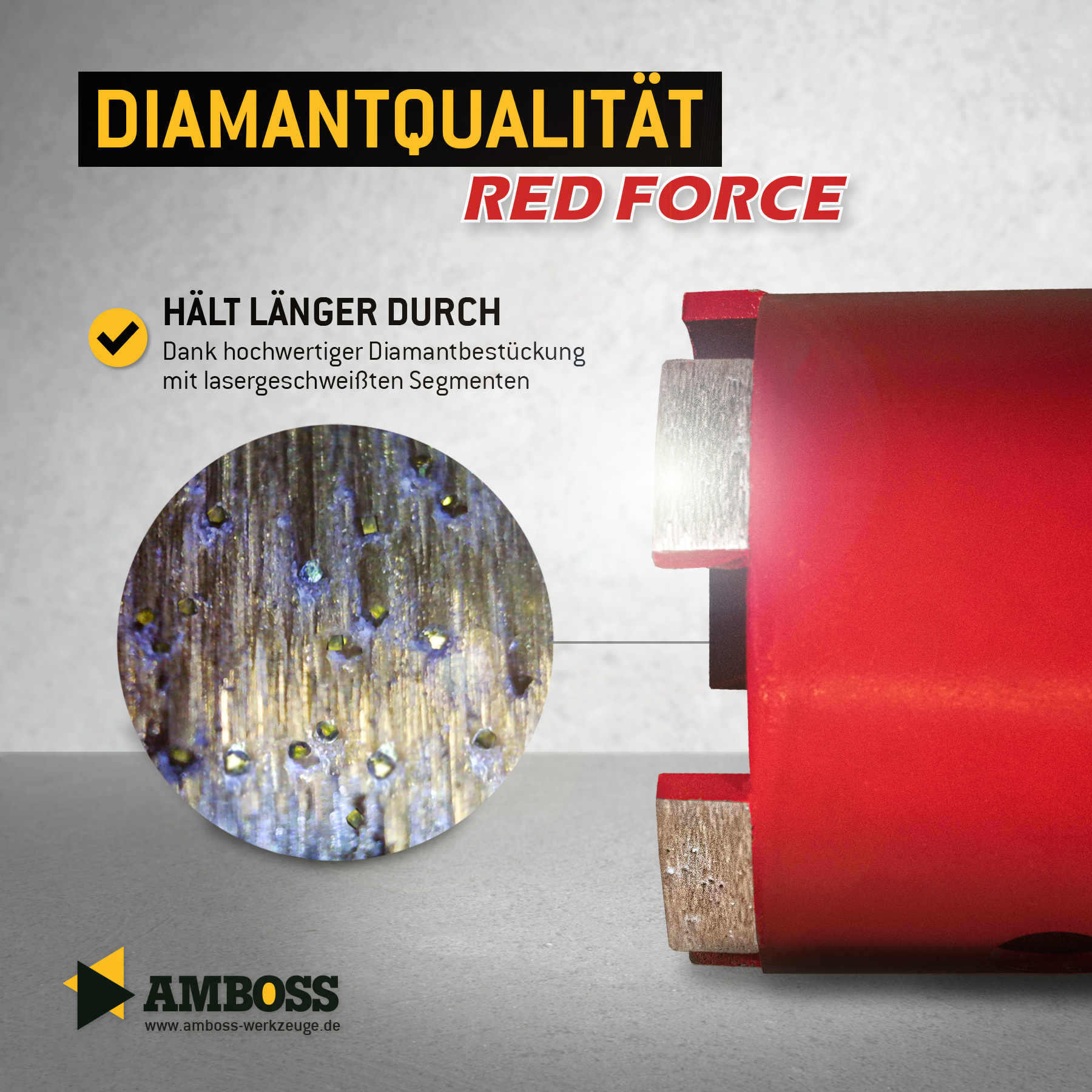 Dosensenker Red Force - 68 mm - 6-kant Set mit Absaugung Dosensenker Red Force - 68 mm - 6-kant Set mit Absaugung