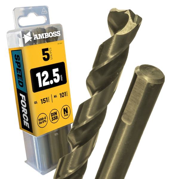 5 x HSS ECo SPEED Force Metallbohrer DIN 338 - Ø:12.5 mm 5 x HSS ECo SPEED Force Metallbohrer DIN 338 - Ø:12.5 mm