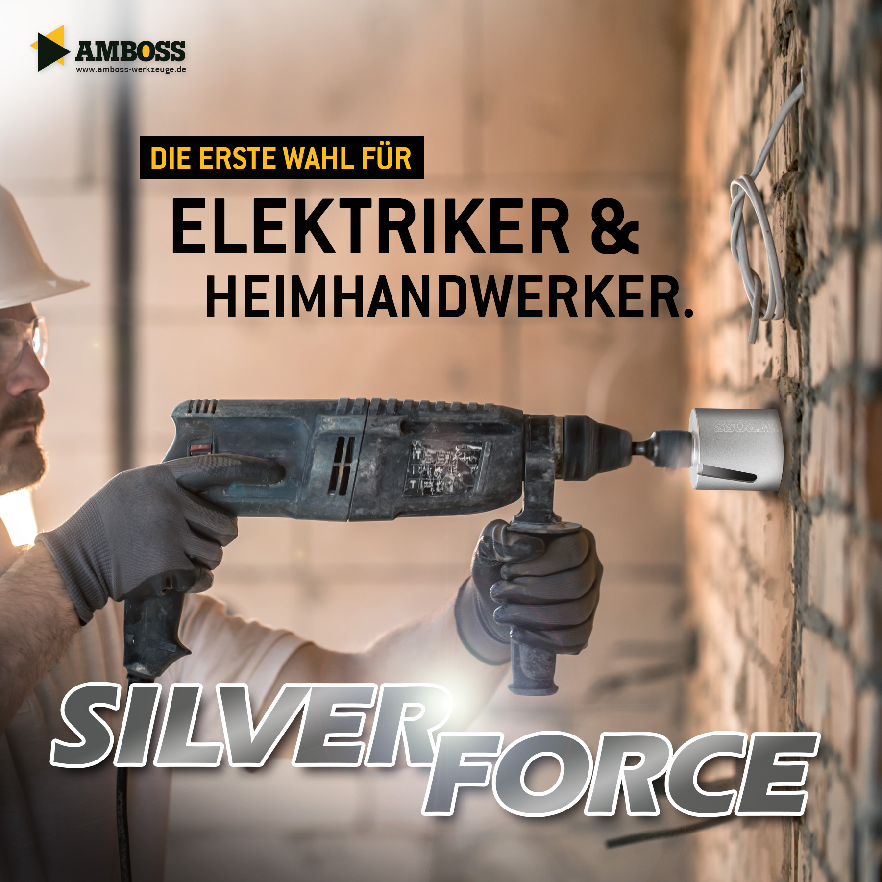 Dosensenker Silver Force - 68 mm - SDS-Plus StarterSet Dosensenker Silver Force - 68 mm - SDS-Plus StarterSet