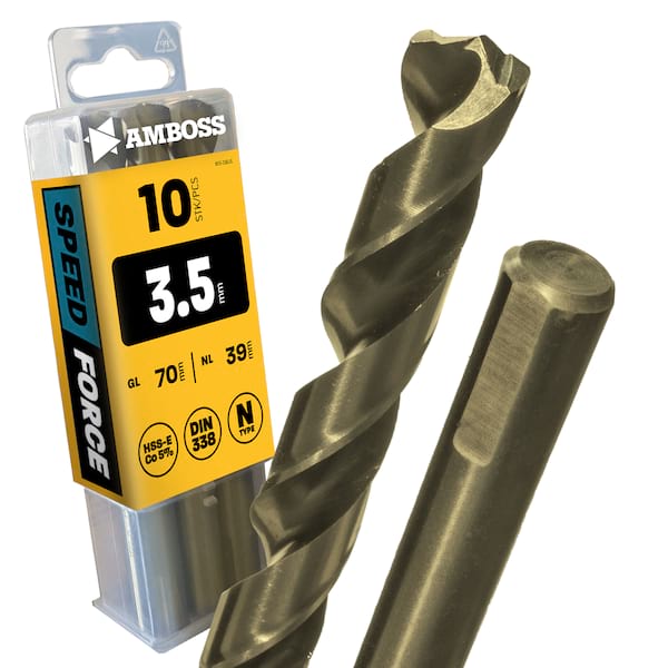 10 x HSS ECo SPEED Force Metallbohrer DIN 338 - Ø:3.5 mm